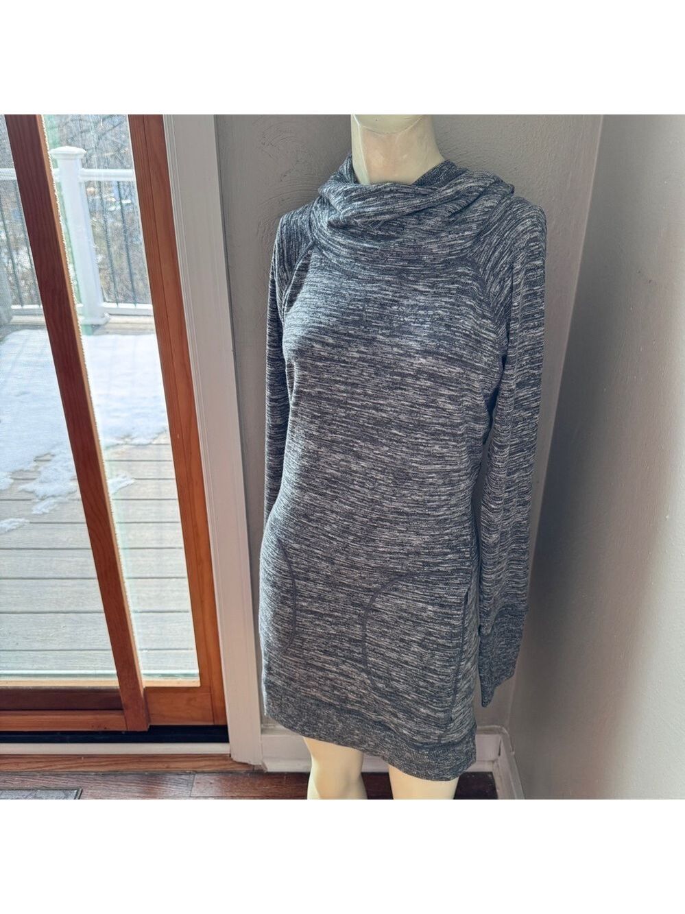 Athleta hooded gray casual dress size small nwot - Picture 2 of 16